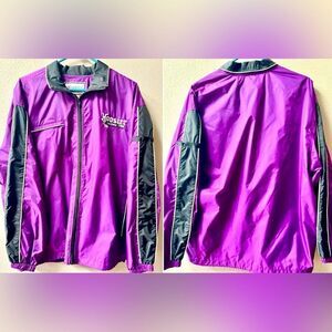 Hoosier Racing Tire Vintage Purple Full Zip up Windbreaker Mens Size M